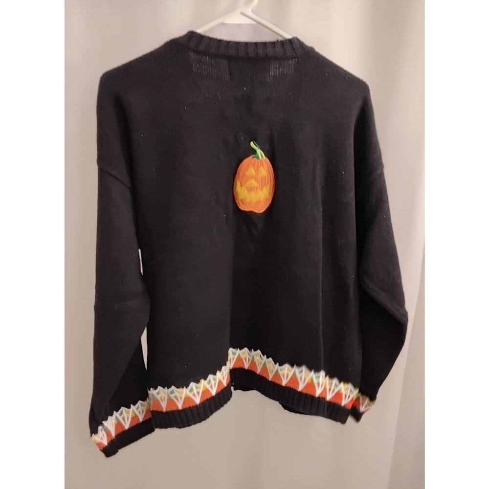 Tiara International Womens Knitted Happy Halloween Sweater - Picture 3 of 3